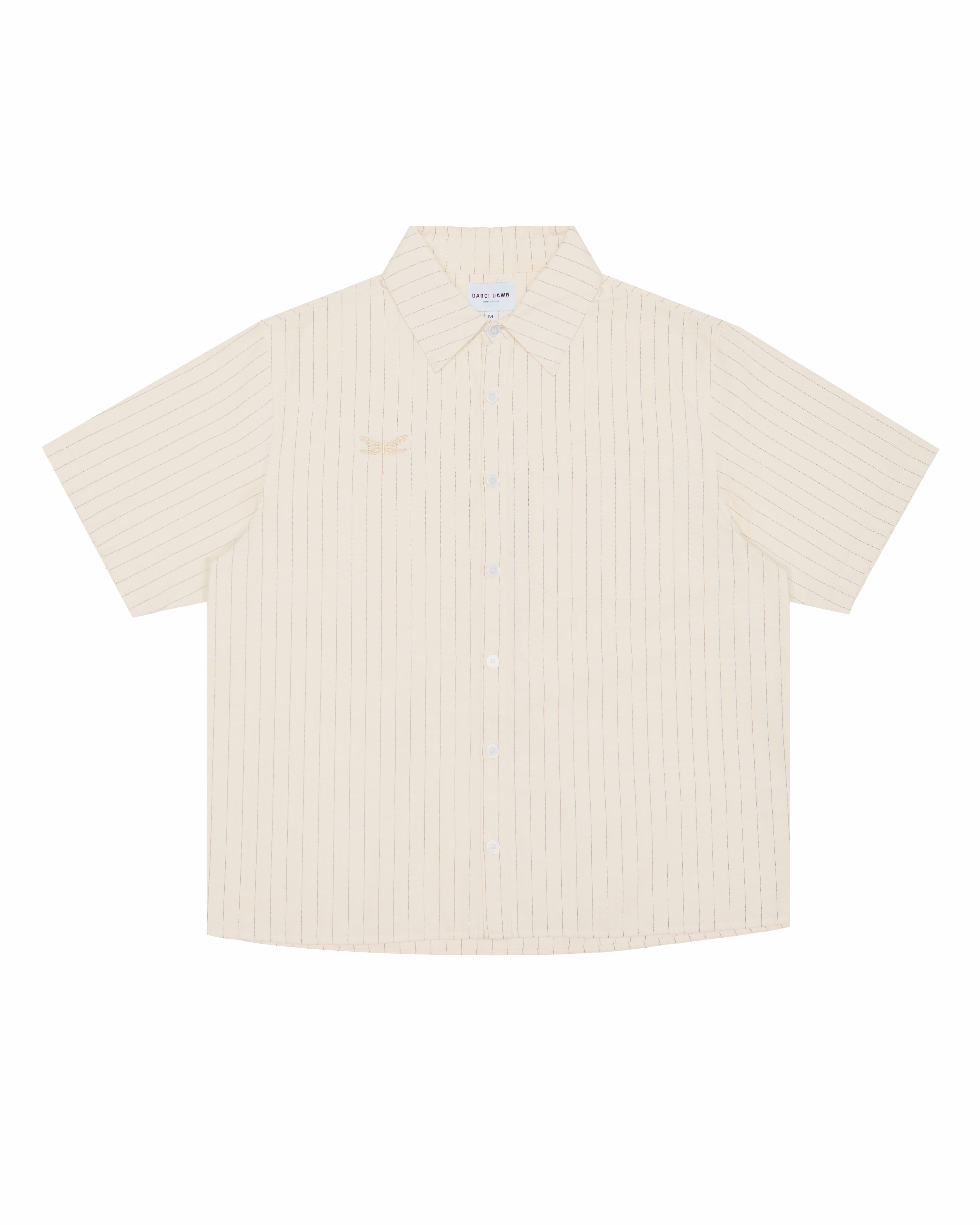 Butter Yellow Pinstripe Shirt