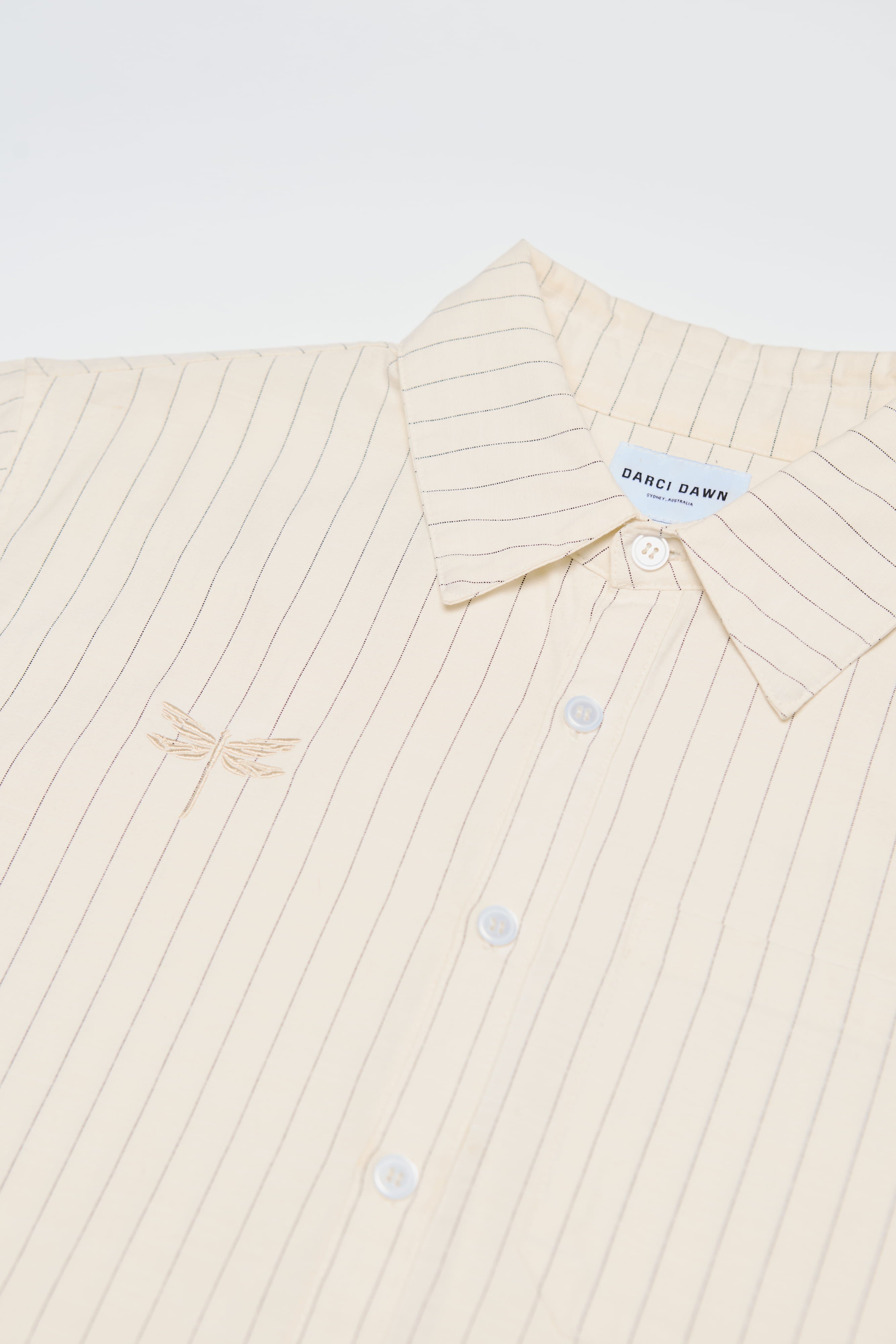 Butter Yellow Pinstripe Shirt