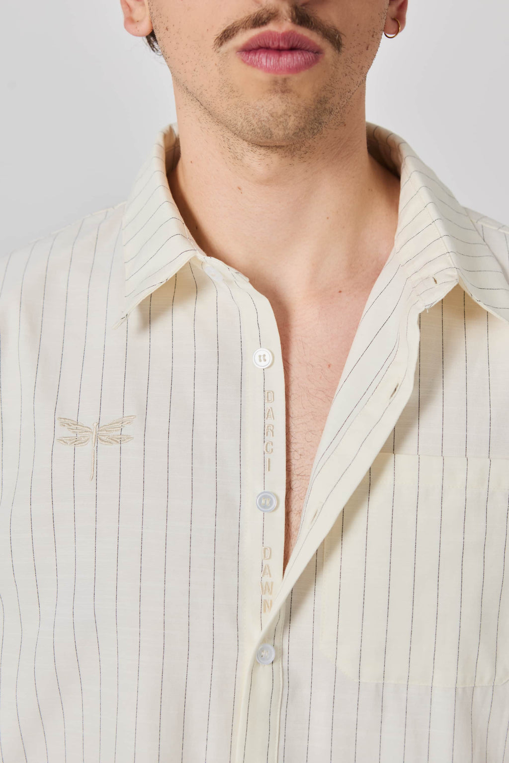 Butter Yellow Pinstripe Shirt