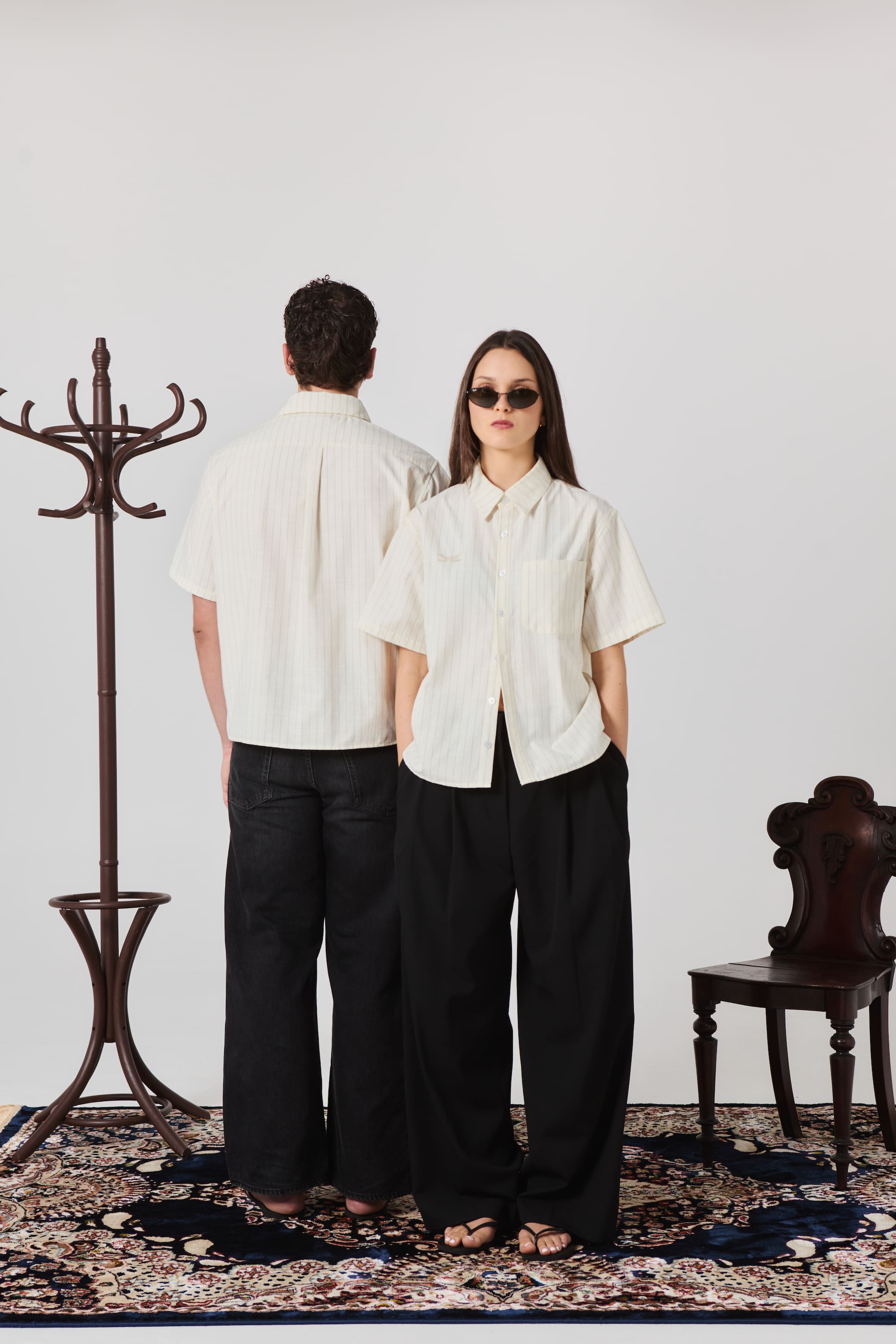 Butter Yellow Pinstripe Shirt