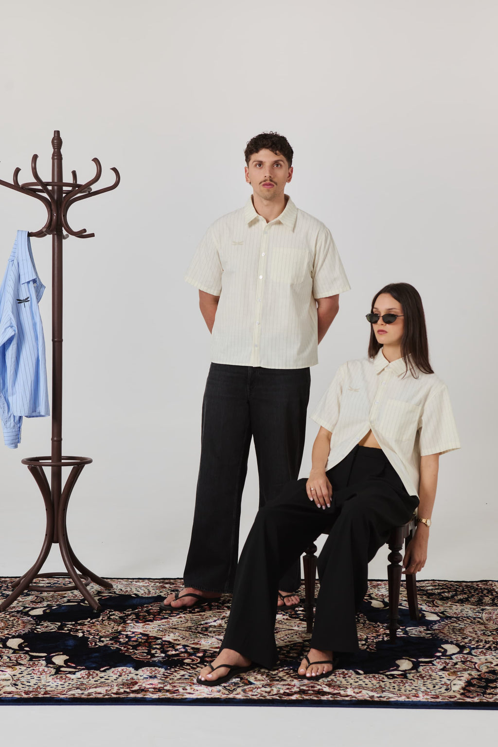 Butter Yellow Pinstripe Shirt