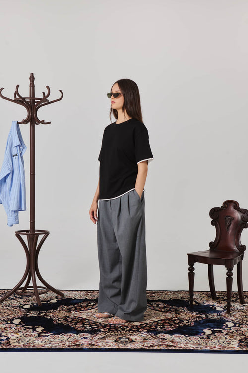 Black Layered T-shirt