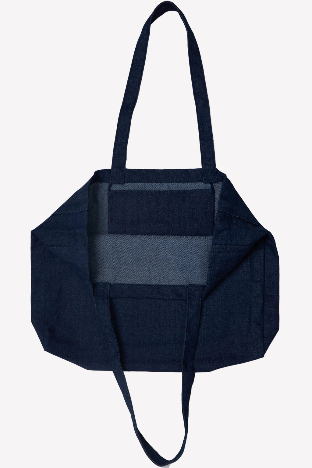 indigo denim tote bag