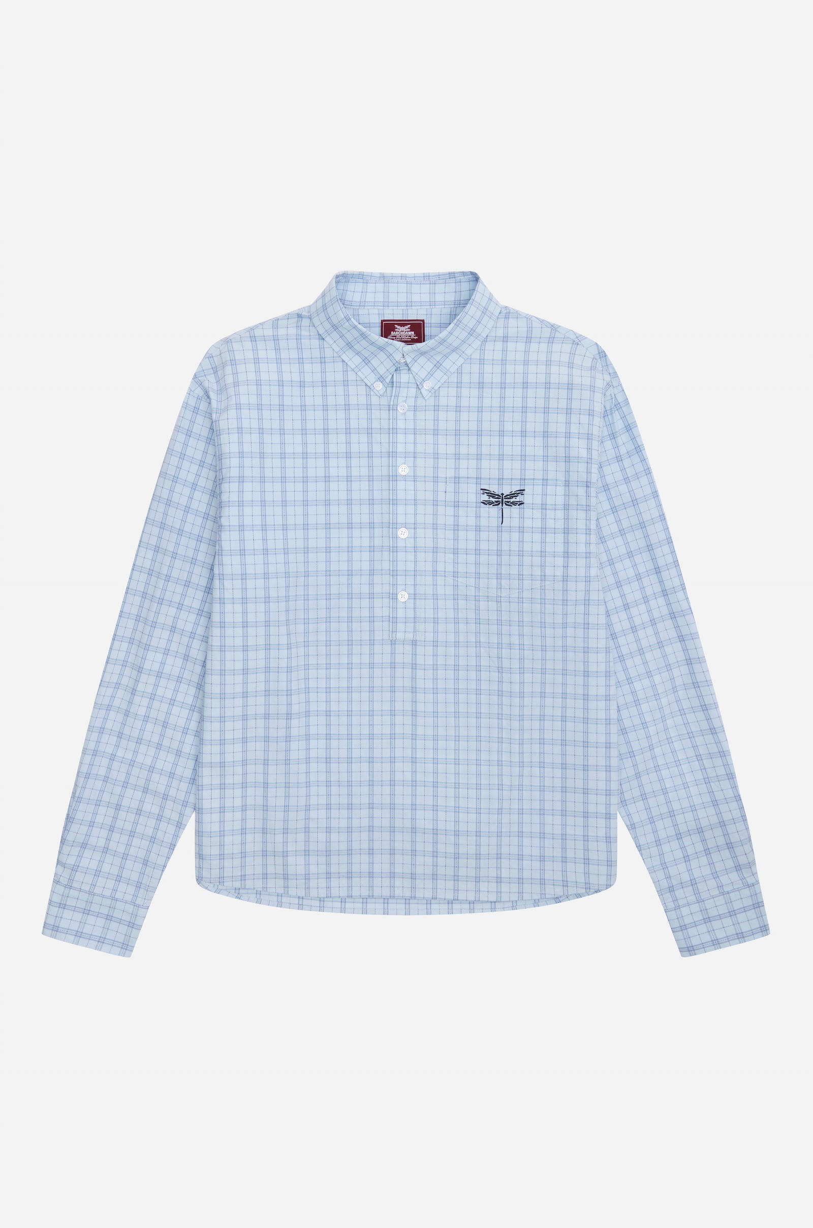 oxford polo shirt   blue check